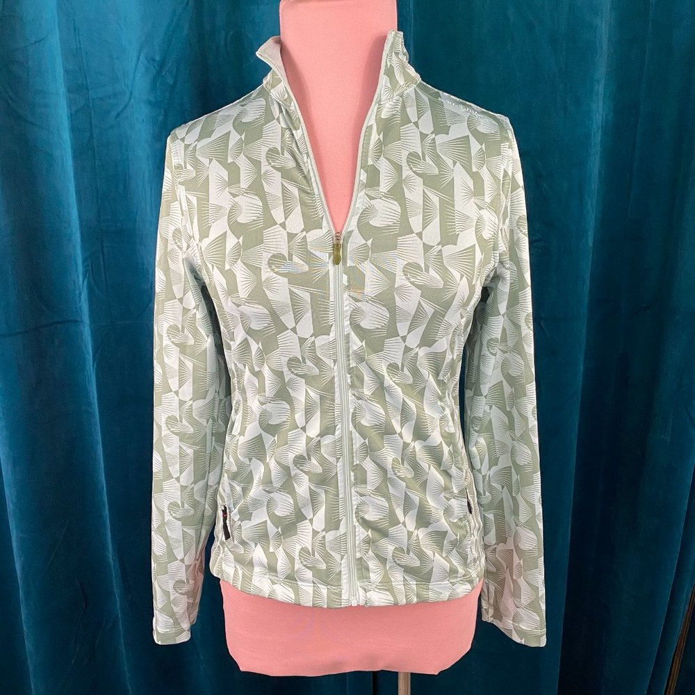 Saucony Full Zip Geo Print Running Jacket - Picture 1 of 7